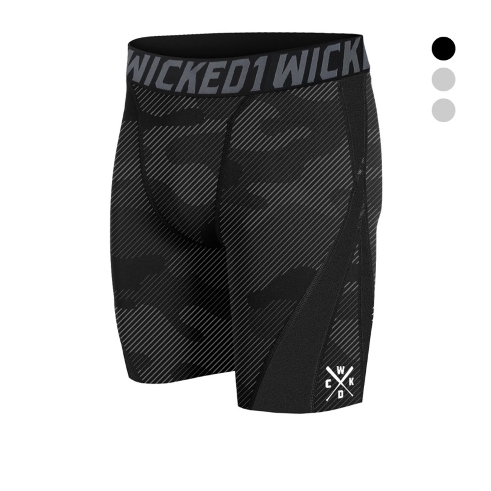 Mens camo compression shorts